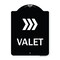Signmission Valet Right Arrow Heavy-Gauge Aluminum Architectural Sign, 24" x 18", BW-1824-22744 A-DES-BW-1824-22744 - alternate 1